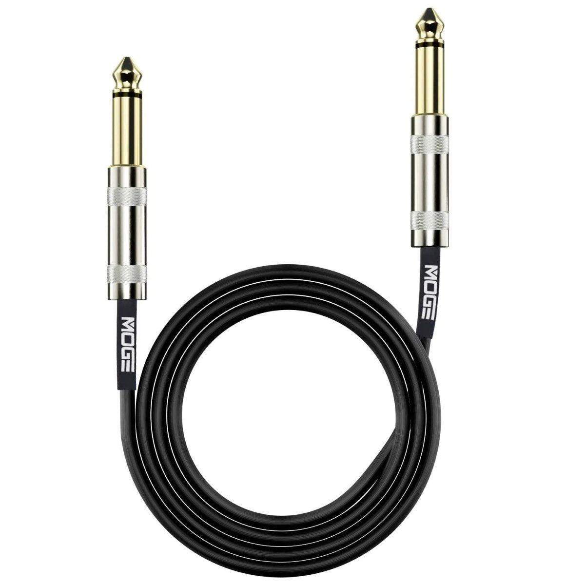 Cabo P10 X P10 Blindado de 6,35mm para Instrumentos Musicais Eletrônicos (3 metros) MOGE MOGE MOGE3M 1 MVshow