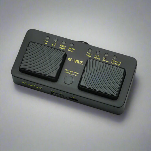 Pedal Passador de Páginas - Silêncioso e Bluetooth Turner - M - Vave - MVshow