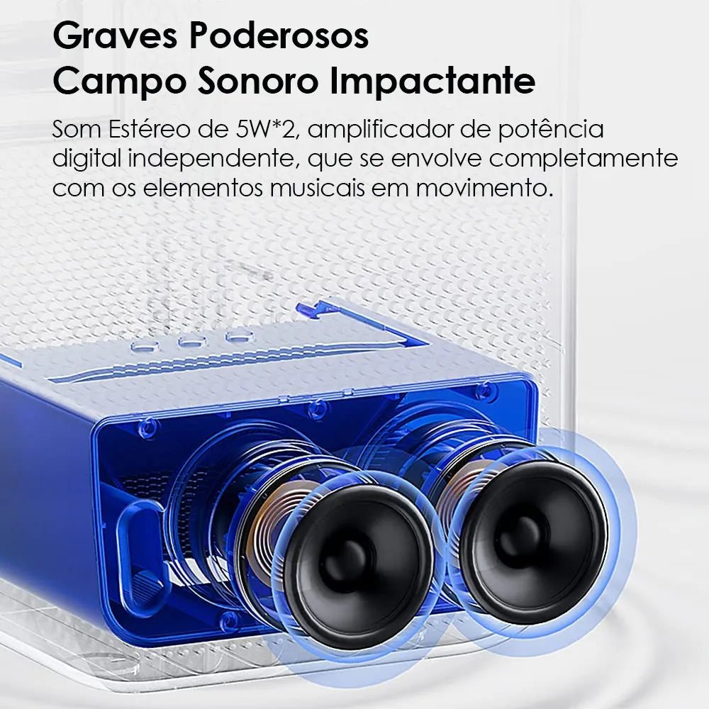 Projetor Branco Portátil - 1920x1080p WIFI e Android - Wanbo Wanbo T6 Max 4 MVshow
