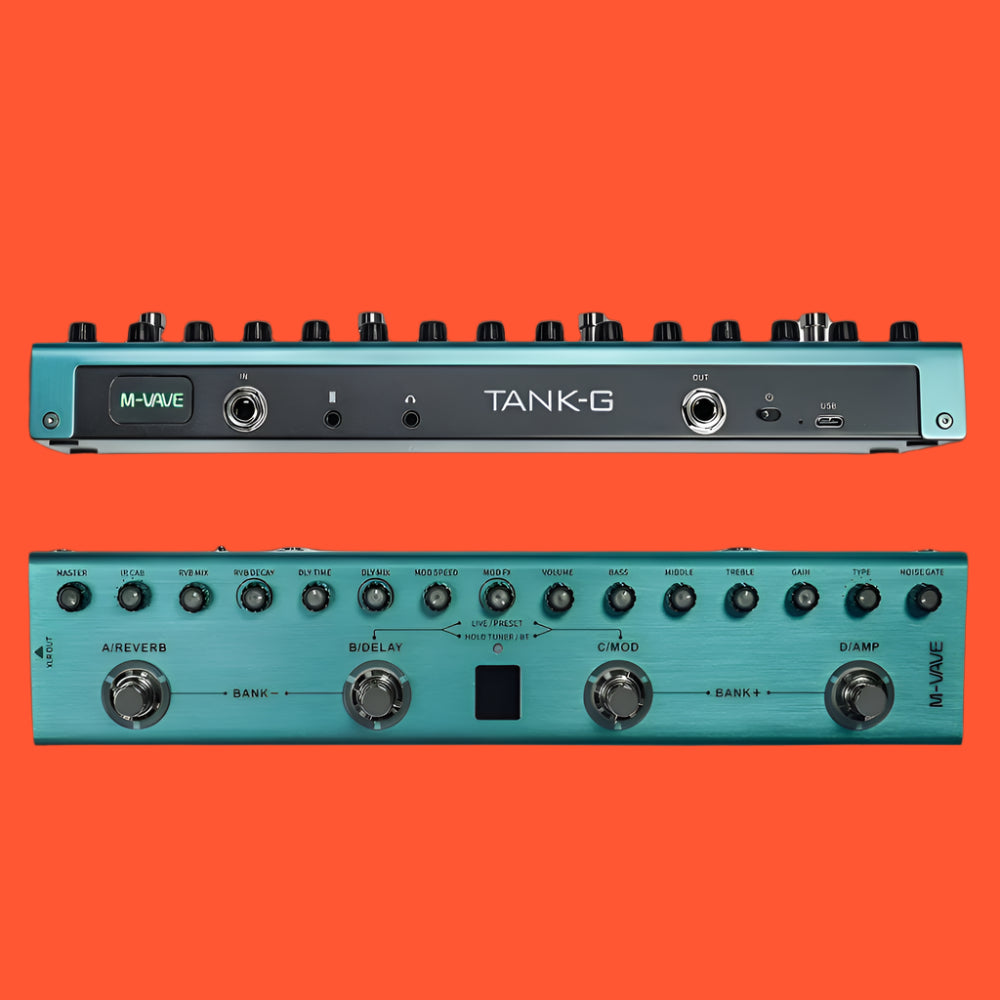 Pedaleira de Guitarra Multi - Efeitos Tank G M - Vave - MV Show