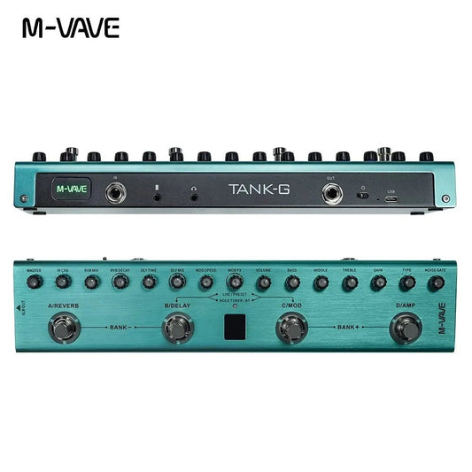 Pedaleira de Guitarra Multi - Efeitos Tank G M - Vave - MV Show