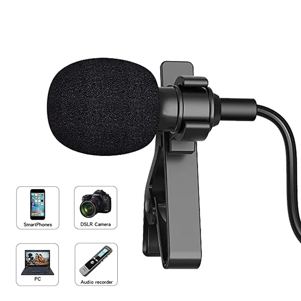 Microfone de Lapela com Fio VD - 2 Vedo VEDO VD - 2 5 MVshow