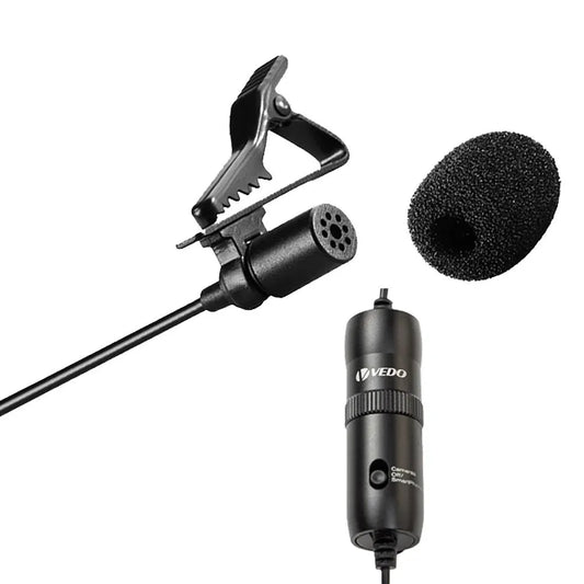 Mini Microfone de Lapela com Condensado e Fio - Vedo - MV Show