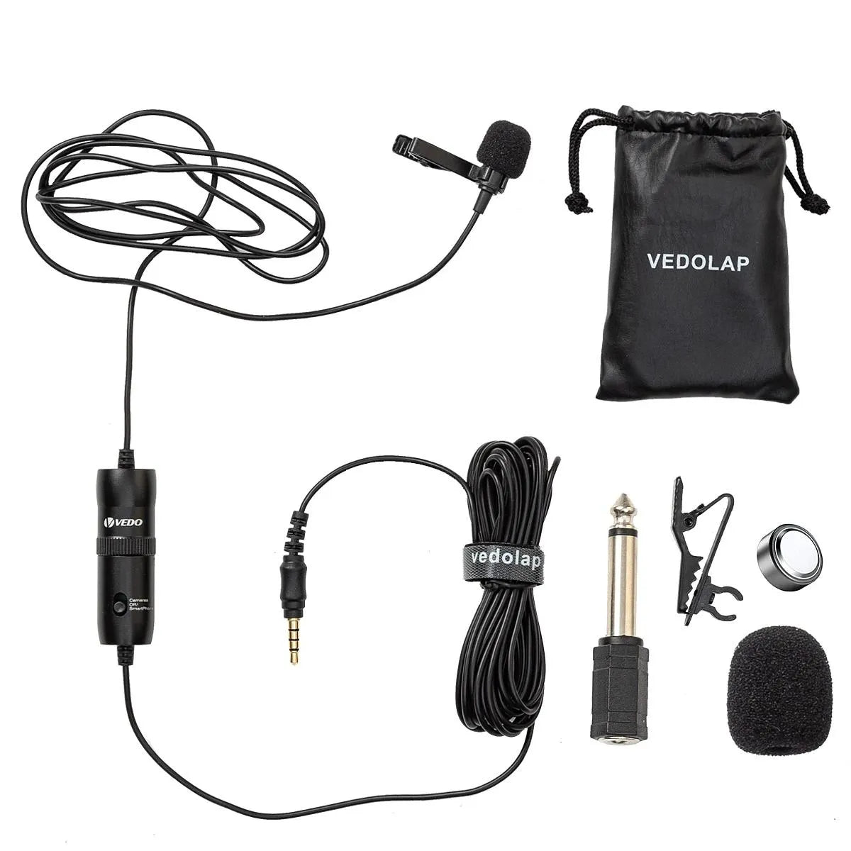 Microfone de Lapela com Fio VD - 2 Vedo VEDO VD - 2 4 MVshow